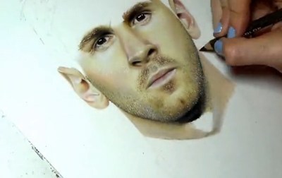 民間又見高手! 神人用鉛筆畫梅西堪比高像素照片