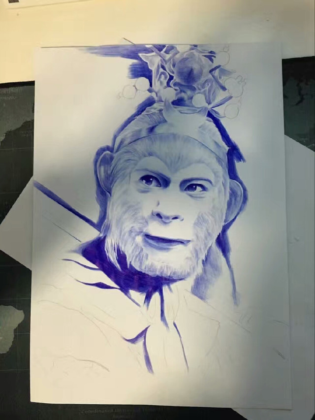 素描肖像 孫悟空-六小齡童版——讓人無法忘懷的童年經典