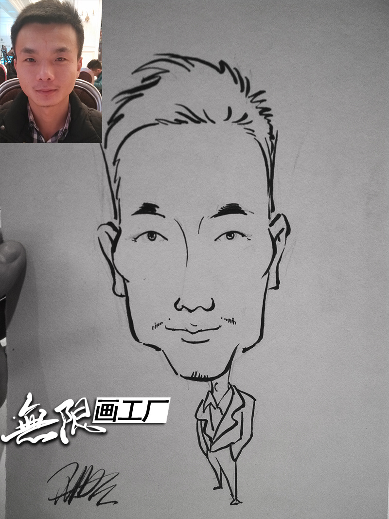 肖像漫畫速繪表演 為開業慶典與房地產暖場活動注入活力