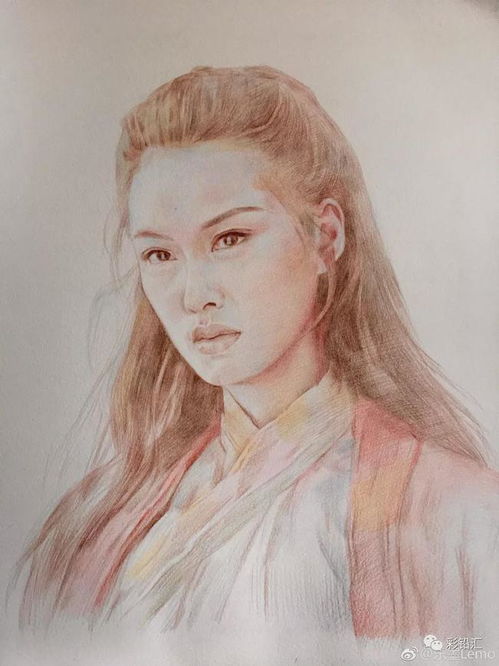 大神手繪紫霞仙子彩鉛肖像步驟詳解